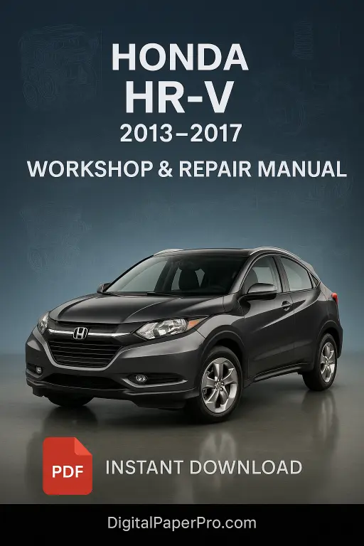 Honda HR-V Workshop Manual (2013-2017) Official PDF Guide