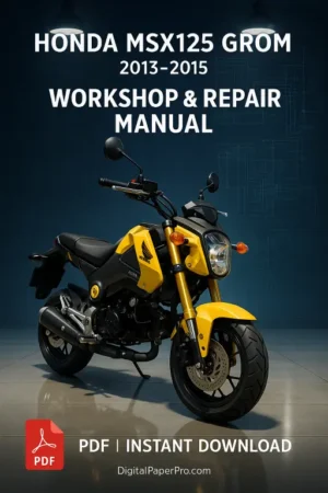 Honda MSX125 GROM Workshop Manual (2013-2015)
