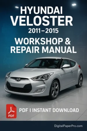 Hyundai Veloster Workshop Manual (2011–2015)