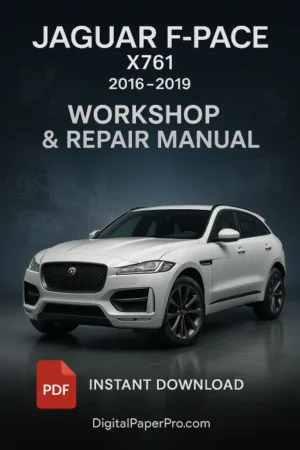 JAGUAR F-Pace X761 Workshop Manual (2016-2019)