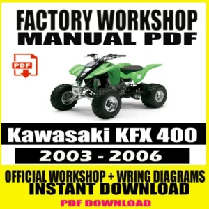 Kawasaki KFX 400 Workshop Manual (2003-2006)