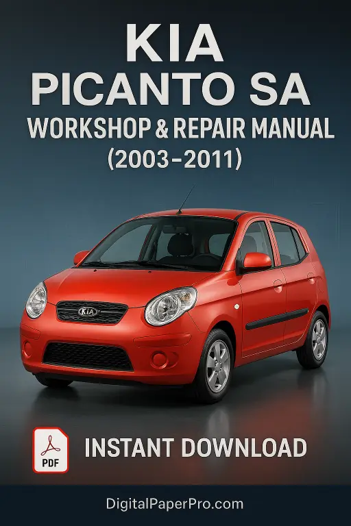 Kia Picanto SA Workshop Manual (2003–2011) | OEM Service & Repair PDF