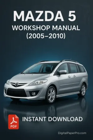 Mazda 5 Workshop Manual (2005–2010) | Complete Repair & Service Guide