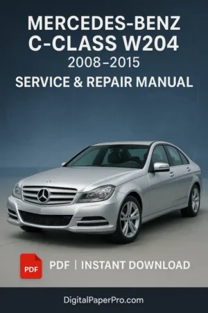 Mercedes-Benz C-Class W204 Workshop Manual (2008-2015)