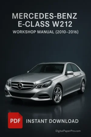 MERCEDES-BENZ E-Class W212 Workshop Manual (2010–2016) | Official PDF