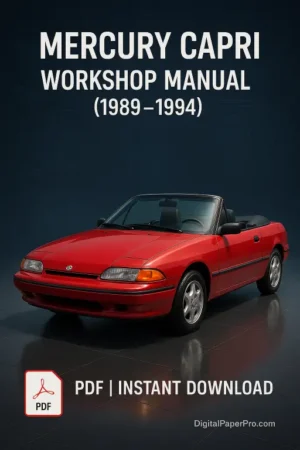 Mercury Capri Workshop Manual (1989-1994)