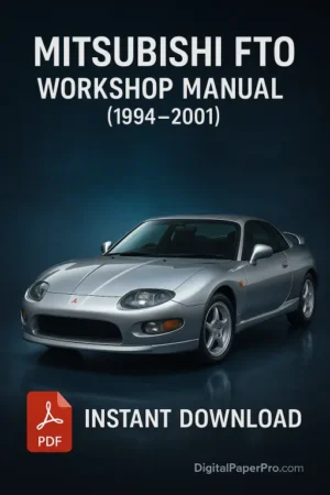 MITSUBISHI FTO Workshop Manual (1994-2001)