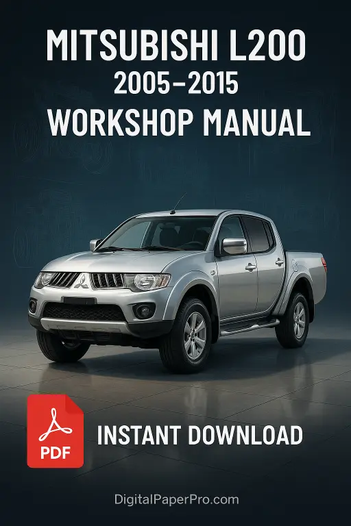 Mitsubishi L200 Workshop Manual (2005–2015) – Factory Repair PDF