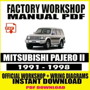 Mitsubishi Pajero II Workshop Manual (1991-1998)