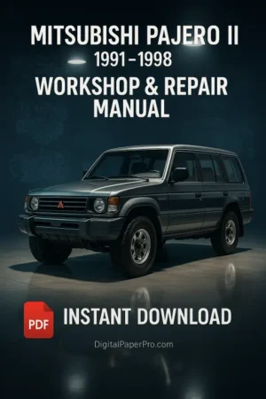 Mitsubishi Pajero II Workshop Manual (1991-1998)