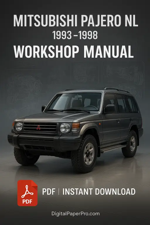 Workshop Manual Mitsubishi Pajero NL (1993-1998)