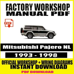 Workshop Manual Mitsubishi Pajero NL (1993-1998)