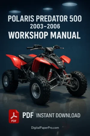 Polaris Predator 500 Workshop Manual (2003-2006) PDF