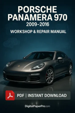 Porsche Panamera 970 Workshop Manual (2009–2016) | Official OEM PDF