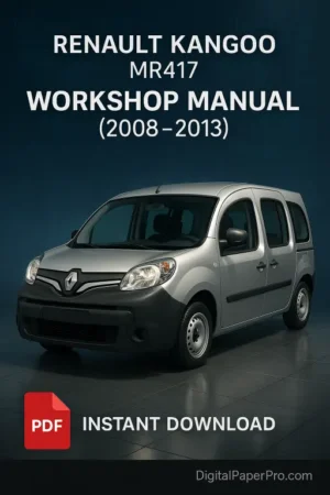 RENAULT Kangoo MR417 Workshop Manual (2008-2013)