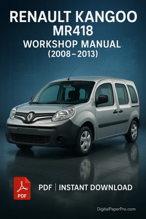 Renault Kangoo MR418 Workshop Manual (2008–2013) | Official PDF Service Guide