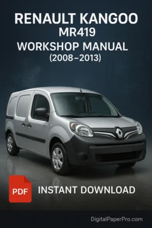 RENAULT Kangoo MR419 Workshop Manual (2008-2013)