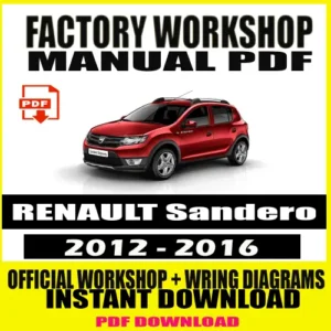 Renault Sandero Workshop Manual 2012-2016