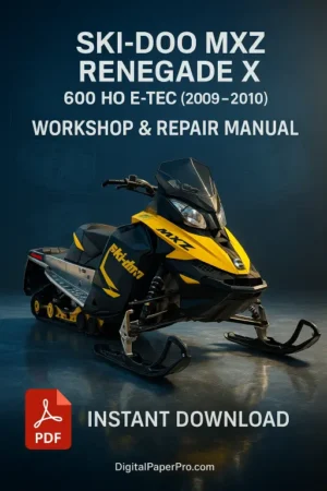Ski-Doo MXZ Renegade X 600 HO E-TEC Workshop Manual (2009–2010)