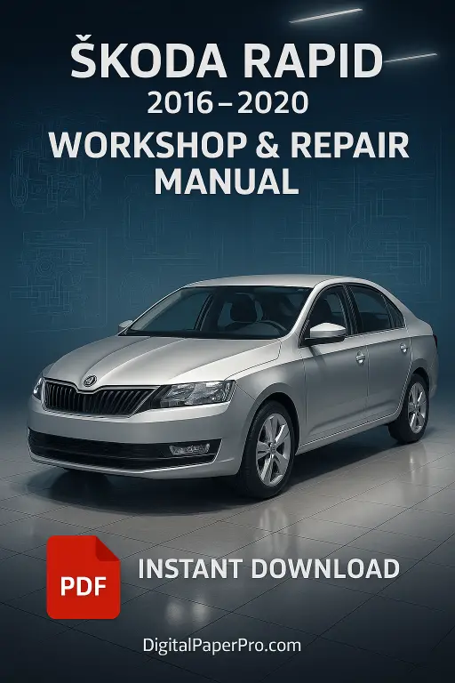 Skoda Rapid Workshop Manual (2016–2020) – Official Service & Repair Guide