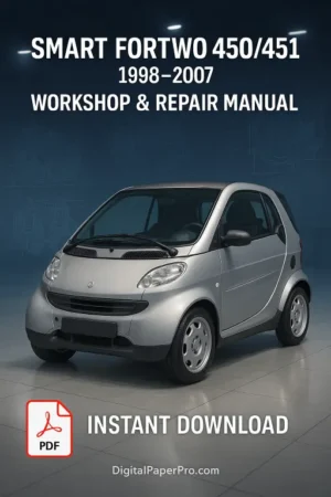 SMART Fortwo 450/451 Workshop Manual (1998-2007) PDF Guide