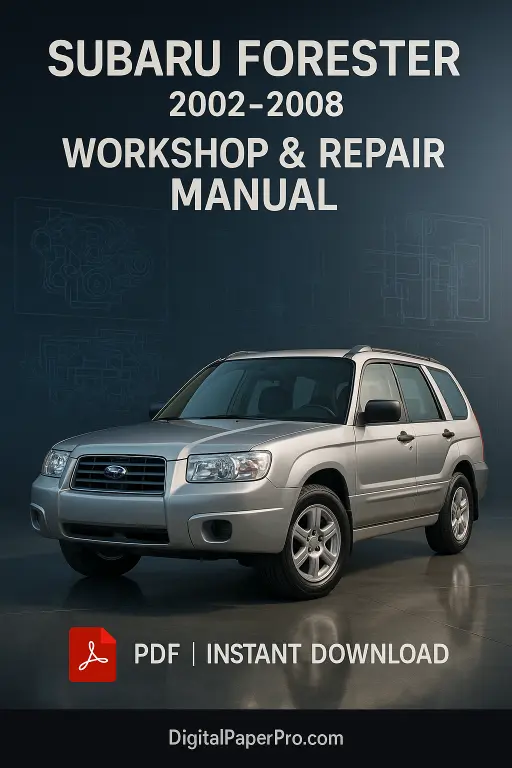 SUBARU FORESTER Workshop Manual 2002–2008 | Official Service & Repair Guide