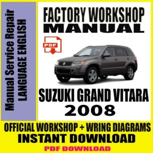 2008 Suzuki Grand Vitara Workshop Manual