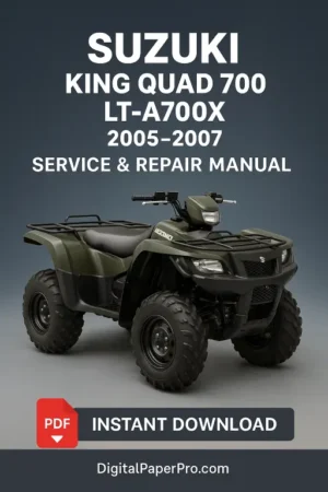 Suzuki King Quad 700 LT-A700X Workshop Manual (2005–2007)