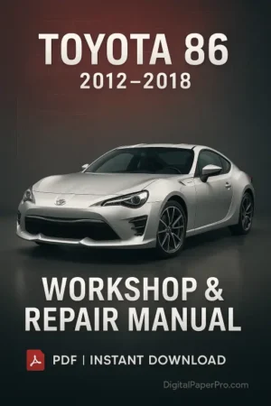Toyota 86 Workshop Manual (2012–2018)