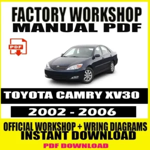 Toyota Camry XV30 Workshop Manual (2002–2006)