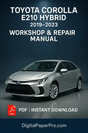 Toyota Corolla E210 Hybrid Workshop Manual (2019–2023)