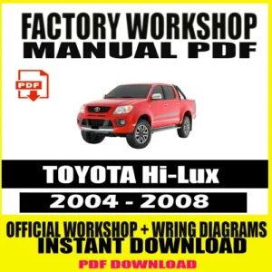 Toyota HiLux Workshop Manual (2004-2008)