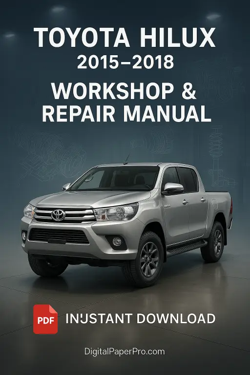 Toyota Hilux Workshop Manual (2015–2018) | Factory PDF Download