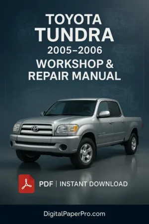 Toyota Tundra Workshop Manual (2005-2006)