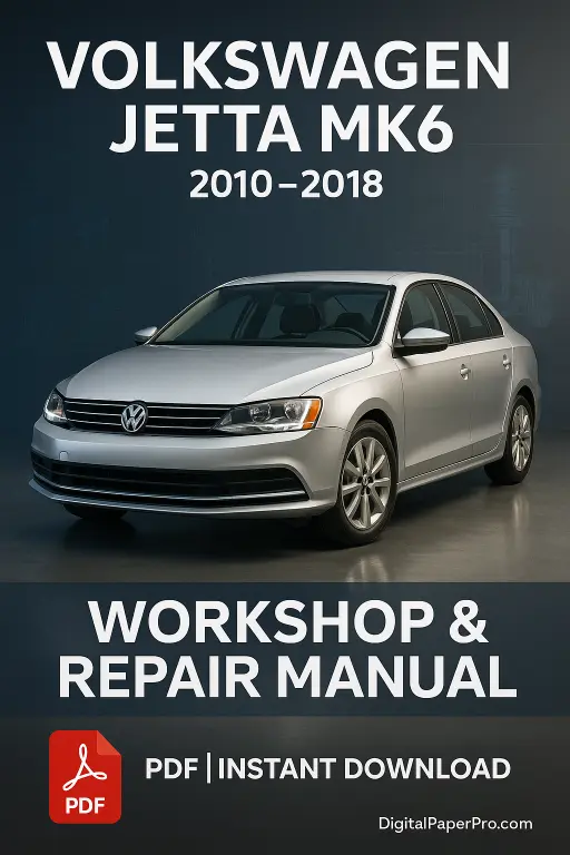 Volkswagen Jetta MK6 Workshop Manual 2010–2018 | Official Service & Repair Guide