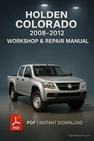 Holden Colorado 2008-2012 Workshop Manual Cover - Factory Repair and Wiring Diagrams