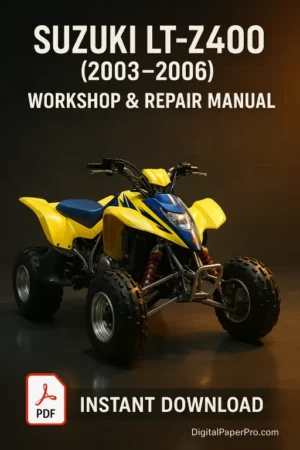 Workshop Manual Suzuki LT-Z400 (2003–2006) | Official PDF