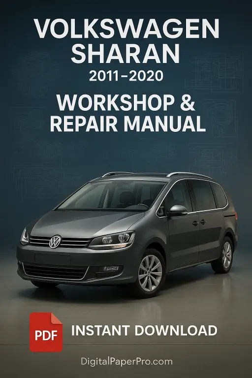 Workshop Manual Volkswagen Sharan (2011-2020) OEM Repair Guide